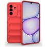 Mobigear Bumpy Samsung Galaxy A27 Hülle Flexibles TPU Backcover - Rot
