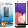 Mobigear Premium Samsung Galaxy A22 5G Panzerglas Gehärtetes Glas Displayschutz - Hüllenfreundlich - Schwarz (3er Pack)