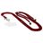 Mobiparts Phonecord Universal-Handykette einstellbar - Plum Red