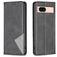 Mobigear Rhombus Slim Google Pixel 8a Hülle Klapphülle - Schwarz