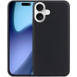 Mobigear Basics iPhone 17 Hülle Flexibles TPU Backcover - Schwarz