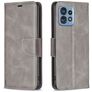 Mobigear Excellent Motorola Edge 40 Pro Hülle Klapphülle Geldbörse - Grau