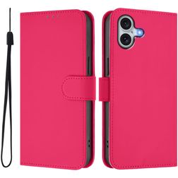 Mobigear Urban Wallet iPhone 16 Plus Hülle Klapphülle Geldbörse - Magenta