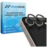 Mobigear Single Samsung Galaxy Z Flip 8 Panzerglas Gehärtetes Glas Kameralinsen Schutz - Hüllenfreundlich - Schwarz
