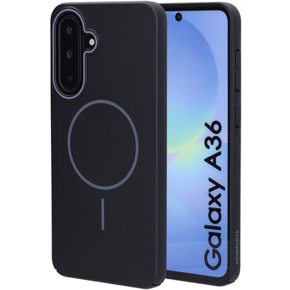 Mobiparts Slim Line Samsung Galaxy A36 MagSafe Hülle Hardcase Backcover - Onyx Black