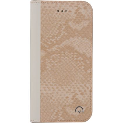 Mobilize Premium Gelly Samsung Galaxy S8 Klapphülle Portemonnaie - Snake Light Peach