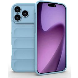 Mobigear Bumpy iPhone 18 Pro Hülle Flexibles TPU Backcover - Blau