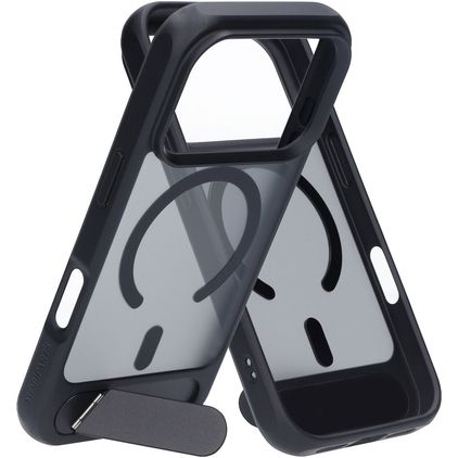 Mobiparts Hardcover iPhone 18 Pro MagSafe Hülle Hardcase Backcover mit Ständer - Satin Black