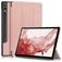 Mobigear Tri-Fold Samsung Galaxy Tab S9 Plus Klapphülle + Stylus-Halter - Roségold