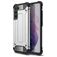 Mobigear Outdoor Samsung Galaxy S21 FE Hülle Hardcase Backcover Stoßfest - Silber