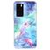 Mobigear Marble Huawei P40 Hülle Flexibles TPU Backcover - Blau
