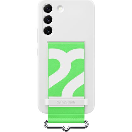 Samsung Strap Samsung Galaxy S22 Silikon Hülle Backcover - Weiß