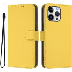 Mobigear Urban Wallet iPhone 16 Pro Max Hülle Klapphülle Geldbörse - Gelb