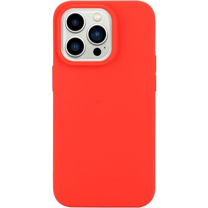 Mobigear Colors iPhone 14 Pro Max Hülle Flexibles TPU Backcover - Rot
