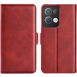 Mobigear Slim Magnet OPPO Reno 8 Pro 5G Hülle Klapphülle Geldbörse - Rot