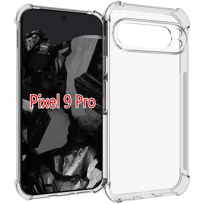 Mobigear Cushion Durchsichtig Google Pixel 9 Pro XL Hülle Flexibles TPU Backcover - Transparent