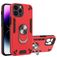 Mobigear Armor Ring iPhone 14 Pro Max Hülle Hardcase Backcover Stoßfest mit Ringhalter - Rot