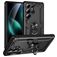 Mobigear Armor ring Samsung Galaxy S25 Ultra Hülle Hardcase Backcover Stoßfest mit Ringhalter - Schwarz