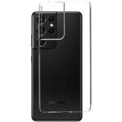 Mobiparts Classic Durchsichtig Samsung Galaxy S21 Ultra Hülle Flexibles TPU Backcover - Transparent