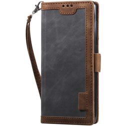 Mobigear Two Tone Huawei P40 Hülle Klapphülle Geldbörse - Grau