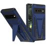 Mobigear Armor Stand Google Pixel 6 Pro Hülle Hardcase Backcover Stoßfest mit Ständer - Blau