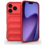 Mobigear Bumpy iPhone 18 Pro Hülle Flexibles TPU Backcover - Rot