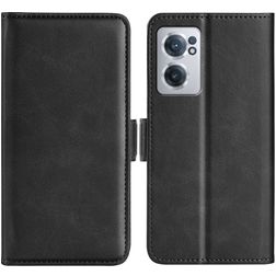 Mobigear Slim Magnet OnePlus Nord CE 2 Hülle Klapphülle Geldbörse - Schwarz