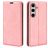Mobigear Retro Slim Samsung Galaxy S24 FE Hülle Klapphülle Geldbörse - Pink