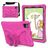 Mobigear Butterfly iPad Air 11 Zoll (2025) Hülle EVA Schaum Backcover + Schulterträger + Ständer - Magenta