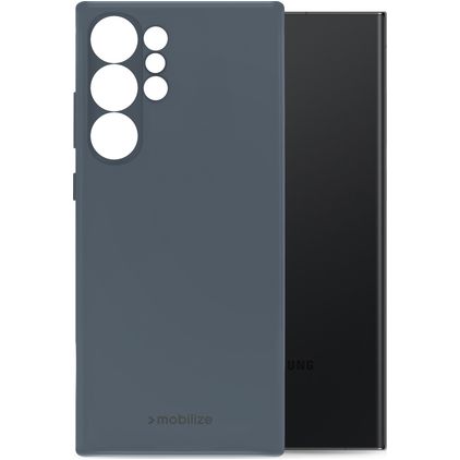 Mobilize Rubber Gelly Samsung Galaxy S24 Ultra TPU (flexibel) Backcover - Matt Blue