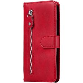 Mobigear Zipper Xiaomi Mi Note 10 Lite Hülle Klapphülle Geldbörse - Rot Mobigear Zipper Xiaomi Mi Note 10 Lite Hülle Klapphülle Geldbörse - Rot