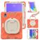 Mobigear RingGuard iPad Mini 6 (2021) Hülle Kunststoff,Silikon Backcover + Stifthalter + Schulterträger + Ständer - Orange