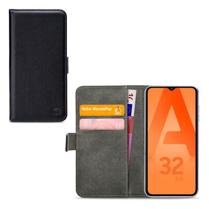 Mobilize Classic Gelly Wallet Samsung Galaxy A32 5G Klapphülle Portemonnaie - Schwarz