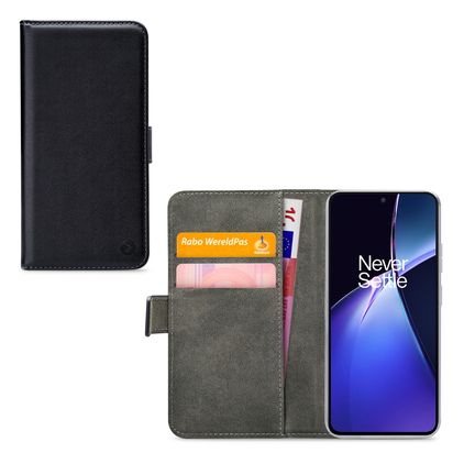Mobilize Classic Gelly Wallet OnePlus Nord CE 4 Lite Klapphülle Portemonnaie - Schwarz