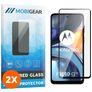 Mobigear Premium Motorola Moto G22 Panzerglas Gehärtetes Glas Displayschutz - Hüllenfreundlich - Schwarz (2er Pack)