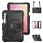 Mobigear SureGrip XGuard Samsung Galaxy Tab S11 Hülle Kunststoff / Silikon Backcover + Stylus-Halter + Schultergurt + Ständer - Schwarz