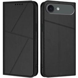 Mobigear Frosted Flip iPhone Air Hülle Klapphülle Geldbörse - Schwarz