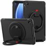 Mobigear RingGuard Samsung Galaxy Tab A9 Plus (2023) Hülle Kunststoff,Silikon Backcover + Ständer - Schwarz