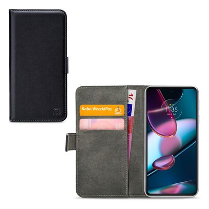 Mobilize Classic Gelly Wallet Motorola Edge X30 Hülle Klapphülle Geldbörse - Schwarz