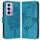 Mobigear Butterfly OPPO Reno 12 Pro Klapphülle Portemonnaie - Blau