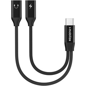Mobilize Splitter USB-C auf USB-C Adapter 0.15 Meter - Schwarz