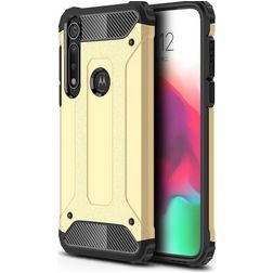 Mobigear Outdoor Motorola Moto G8 Plus Hülle Hardcase Backcover Stoßfest - Gold