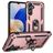 Mobigear Armor ring Samsung Galaxy A16 Hülle Hardcase Backcover Stoßfest mit Ringhalter - Roségold