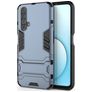 Mobigear Armor Stand Realme X50 Hülle Hardcase Backcover Stoßfest mit Ständer - Blau