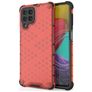 Mobigear Honeycomb Samsung Galaxy M53 Hülle Hardcase Backcover Stoßfest - Rot