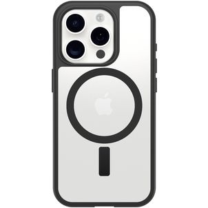Otterbox React iPhone 16 Pro MagSafe Hülle Hardcase Backcover Stoßfest - Transparent / Schwarz