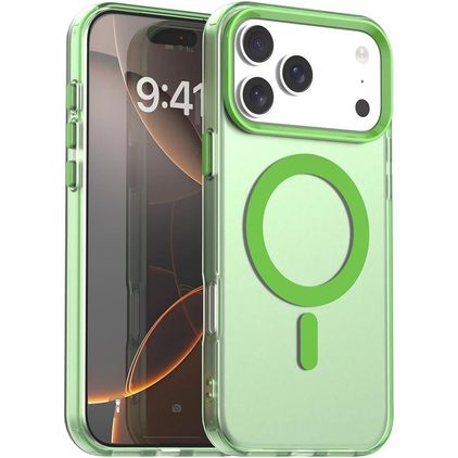 Mobigear Shockproof iPhone 18 Pro MagSafe Hülle Hardcase Backcover - Grün