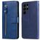 Mobigear Zipper Samsung Galaxy S23 Ultra Hülle Klapphülle Geldbörse - Blau