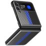 Mobigear Racing Samsung Galaxy Z Flip 3 Hülle Hardcase Backcover - Schwarz / Blau