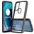 Mobigear Crystal Motorola Moto G71 5G Hardcase Backcover - Transparent / Schwarz